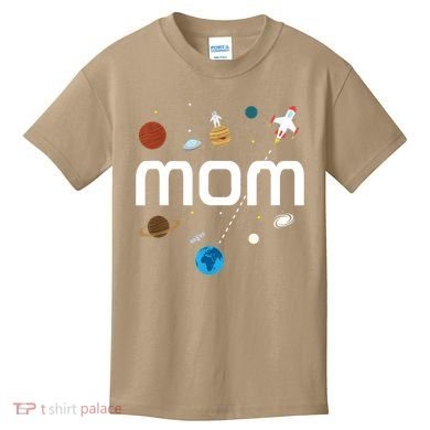 Mom Outer Space Birthday Party Gift Kids T-Shirt