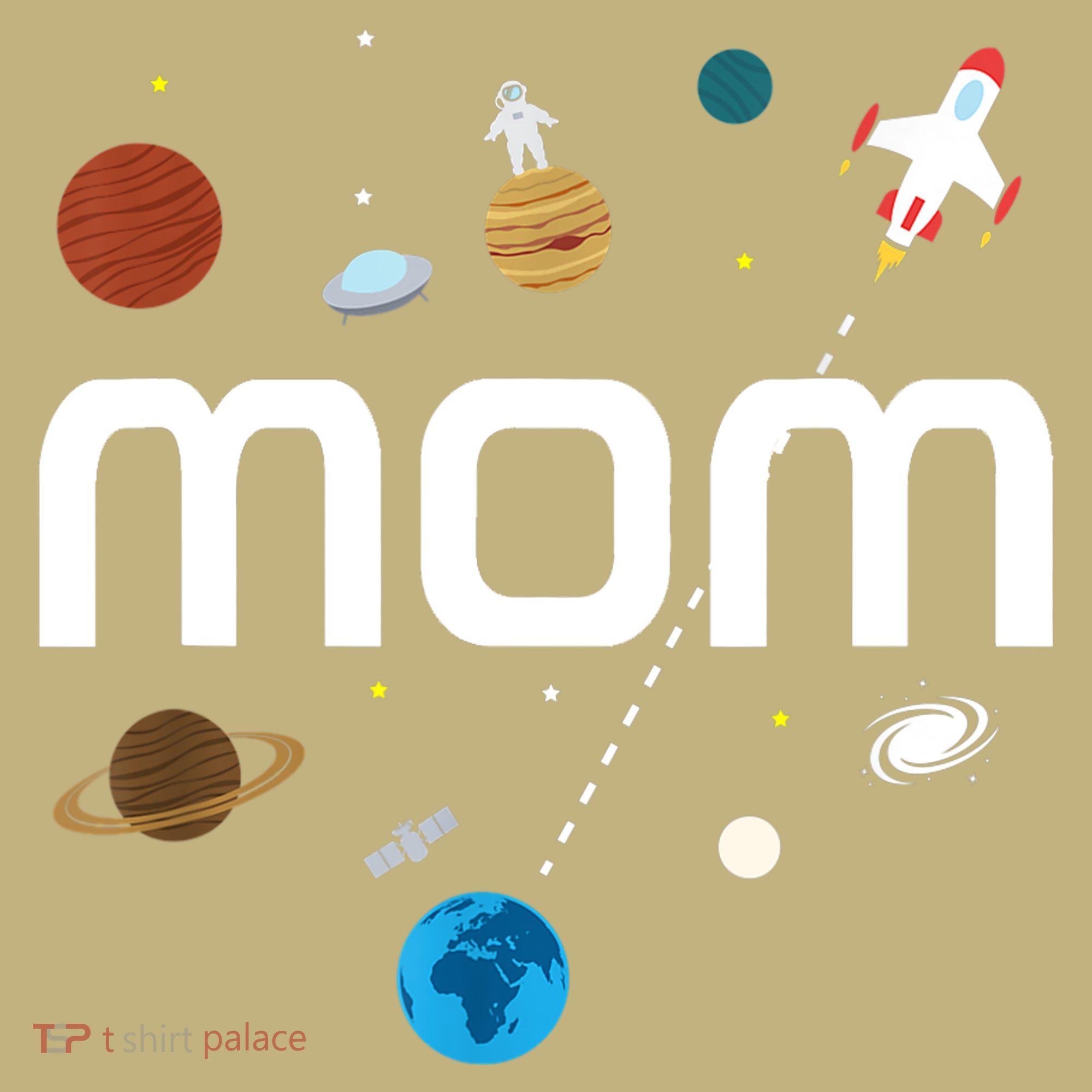 Mom Outer Space Birthday Party Gift Kids T-Shirt