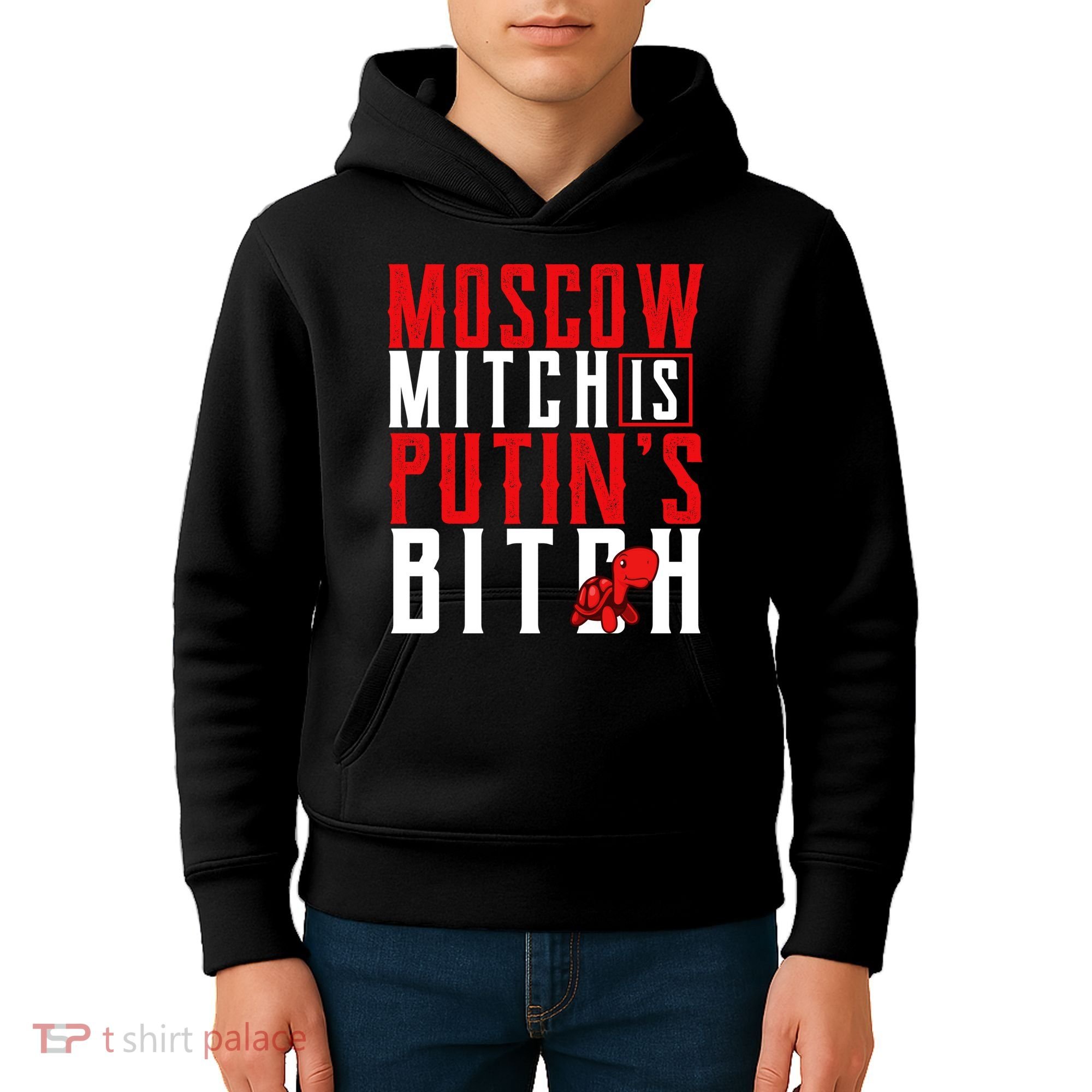 Moscow Mitch Is Putins B*tch Turtle Kids Hoodie