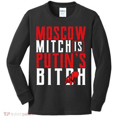 Moscow Mitch Is Putins B*tch Turtle Kids Long Sleeve Shirt