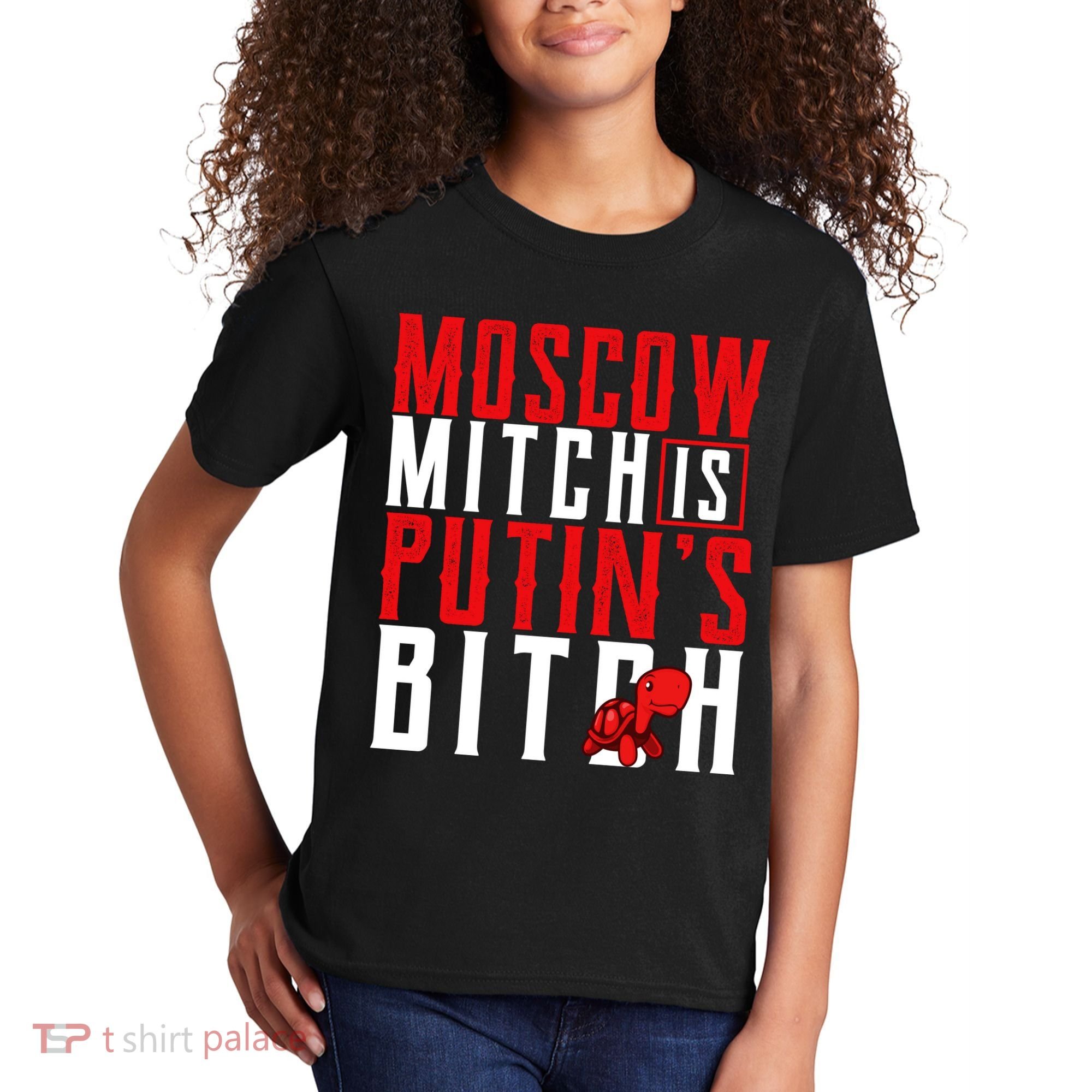 Moscow Mitch Is Putins B*tch Turtle Kids T-Shirt