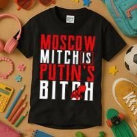 Moscow Mitch Is Putins B*tch Turtle Kids T-Shirt thumb 3