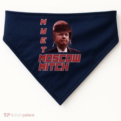 Moscow Mitch McConnell Nyet USA-Made Doggie Bandana