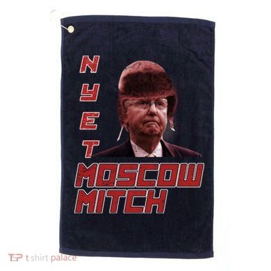 Moscow Mitch McConnell Nyet Golf Towel