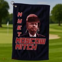 Moscow Mitch McConnell Nyet Golf Towel thumb 1
