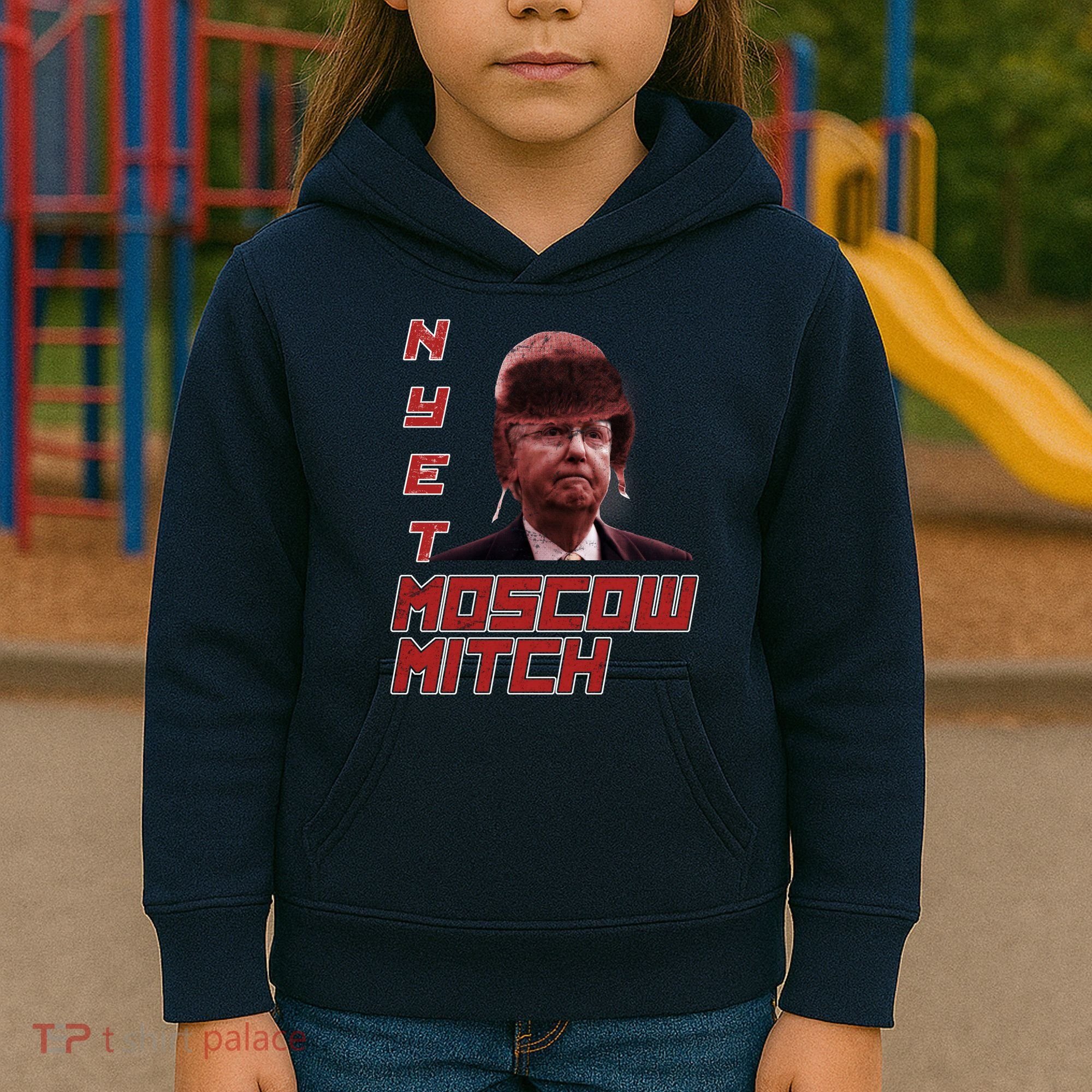 Moscow Mitch McConnell Nyet Kids Hoodie