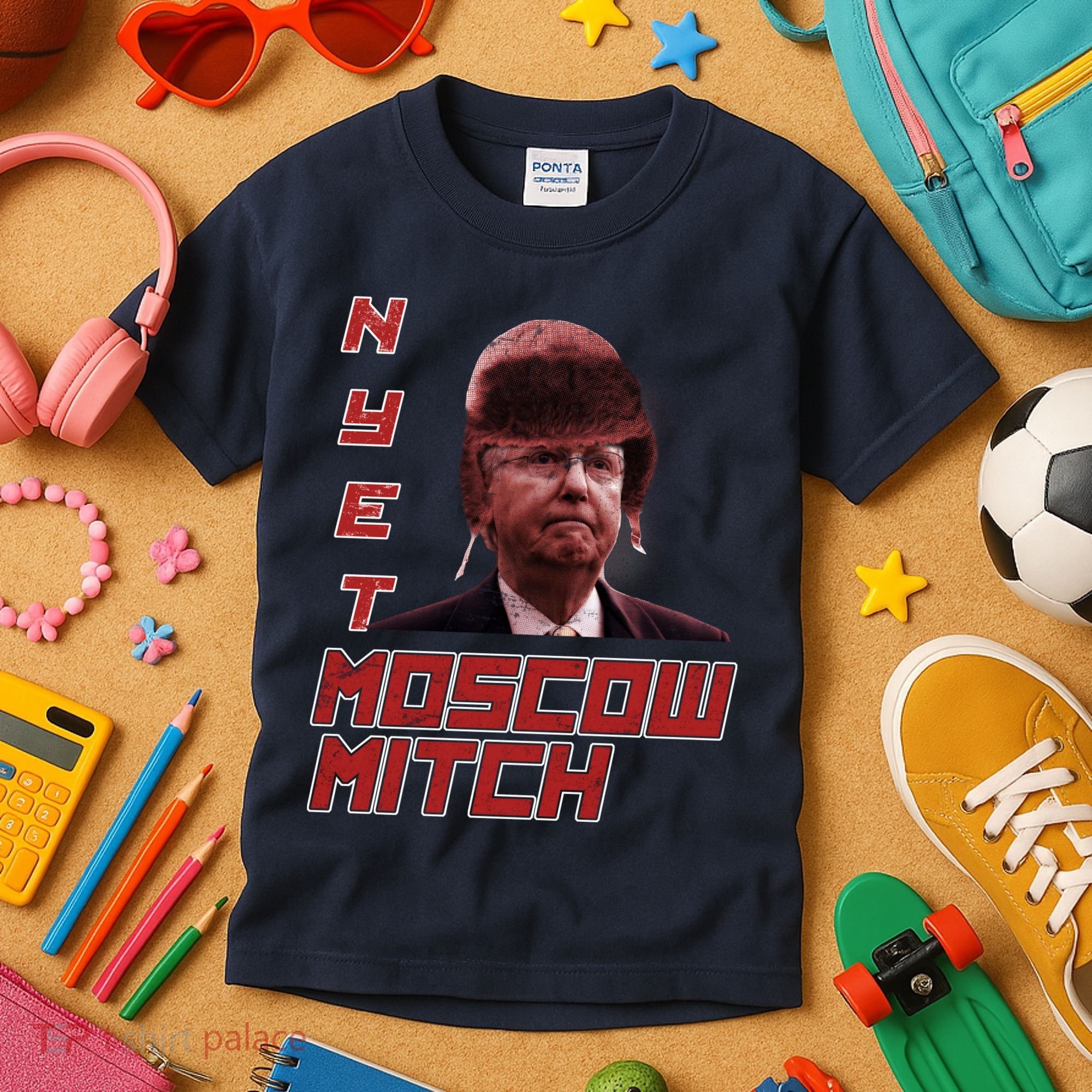 Moscow Mitch McConnell Nyet Kids T-Shirt