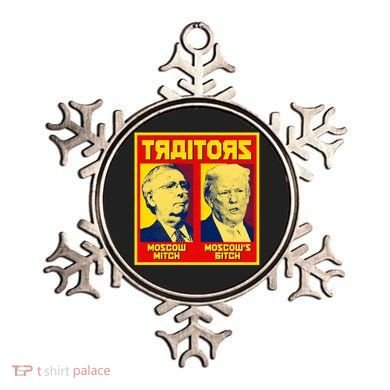 Moscow Mitch Moscow's Bitch Mitch Trump Traitors Ornament
