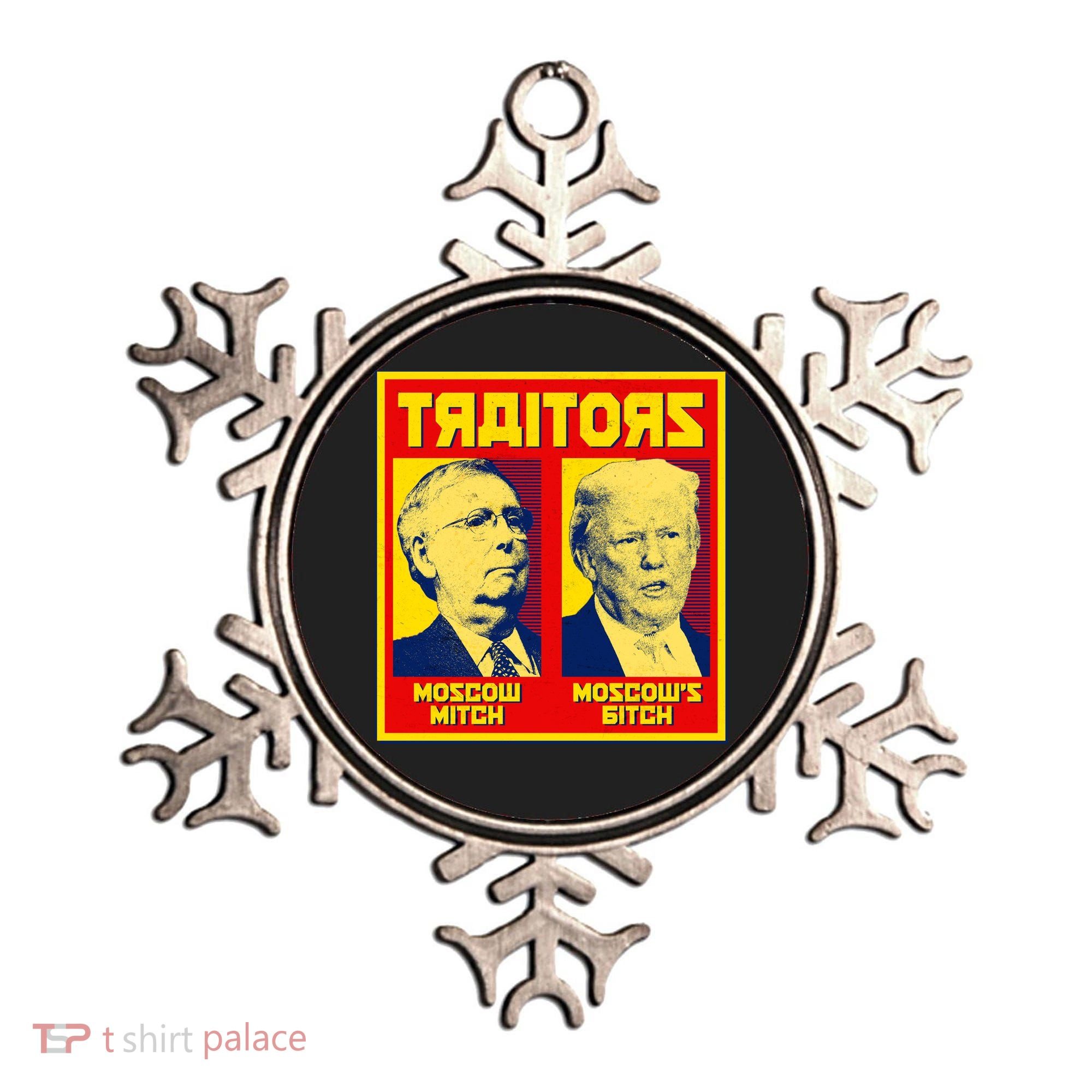 Moscow Mitch Moscow's Bitch Mitch Trump Traitors Ornament