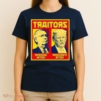 Moscow Mitch Moscow's Bitch Mitch Trump Traitors T-Shirt thumb 4