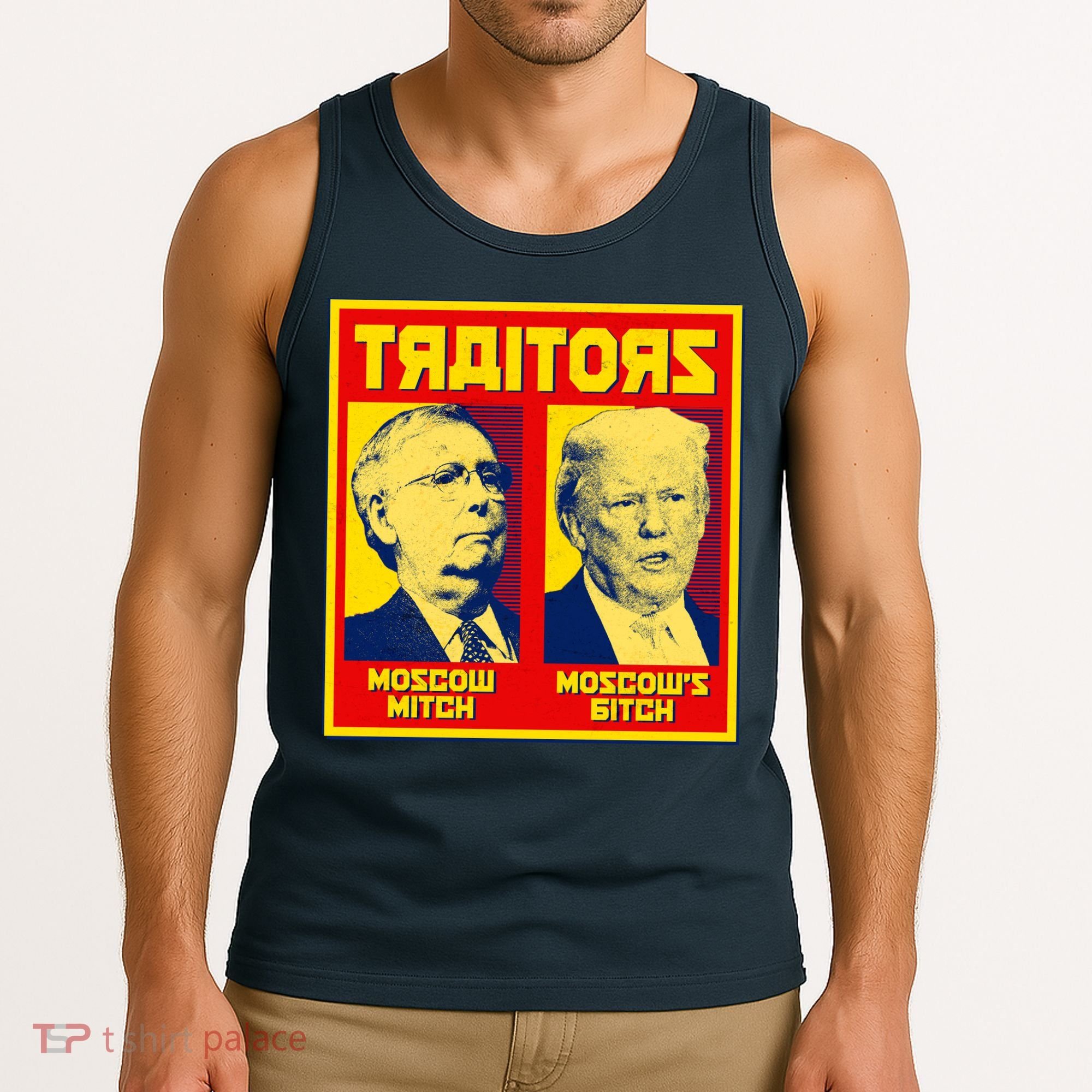 Moscow Mitch Moscow's Bitch Mitch Trump Traitors Tank Top
