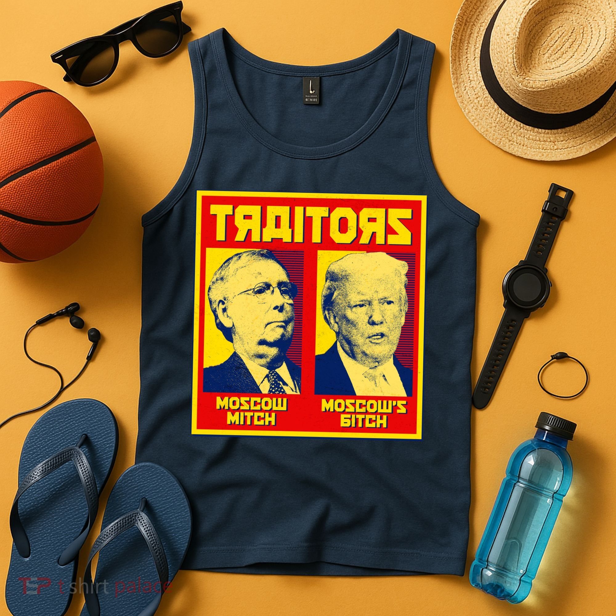 Moscow Mitch Moscow's Bitch Mitch Trump Traitors Tank Top