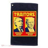 Moscow Mitch Moscow's Bitch Mitch Trump Traitors Golf Towel thumb 0