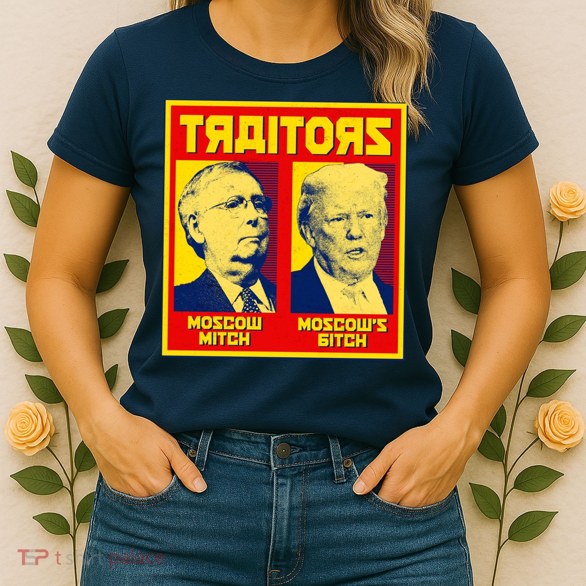 Moscow Mitch Moscow's Bitch Mitch Trump Traitors Women's T-Shirt