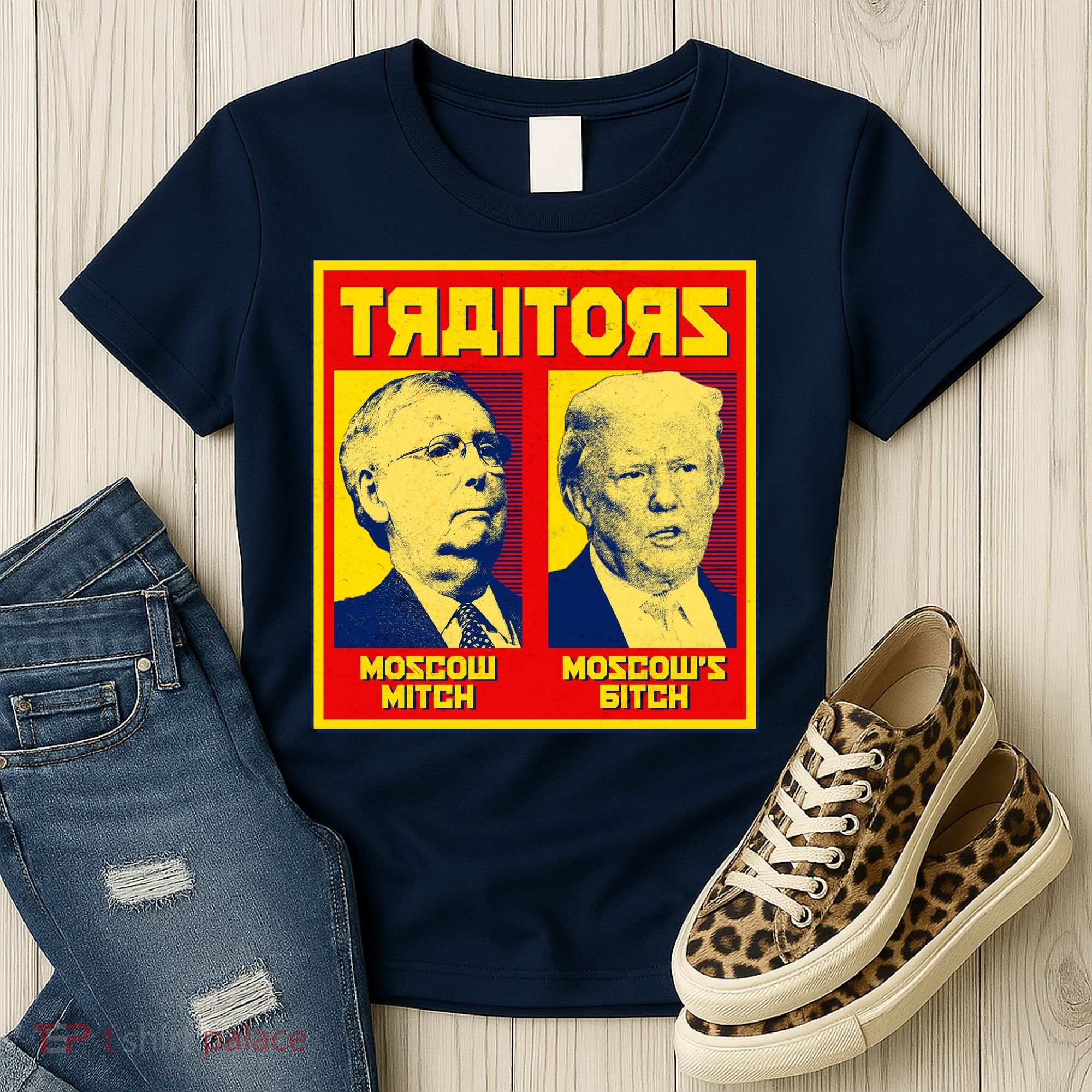 Moscow Mitch Moscow's Bitch Mitch Trump Traitors Women's T-Shirt