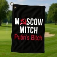Moscow Mitch Putin's Bitch Golf Towel thumb 1