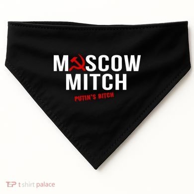 Moscow Mitch Putins Puppet USA-Made Doggie Bandana