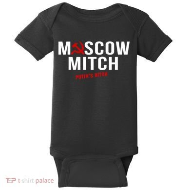Moscow Mitch Putins Puppet Baby Bodysuit