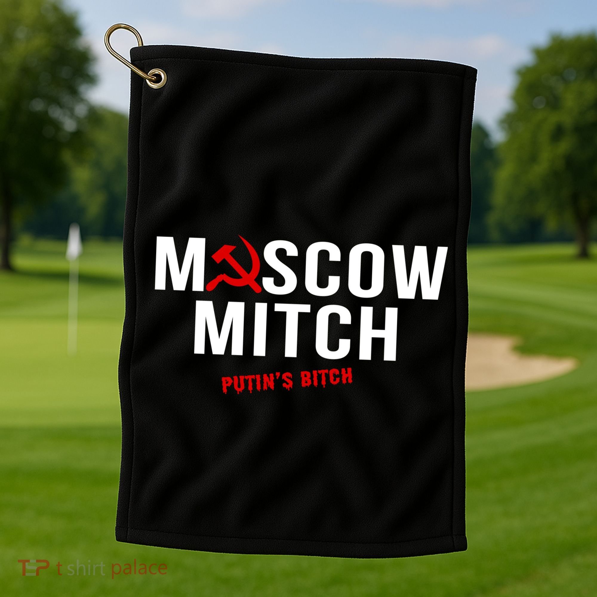 Moscow Mitch Putins Puppet Golf Towel