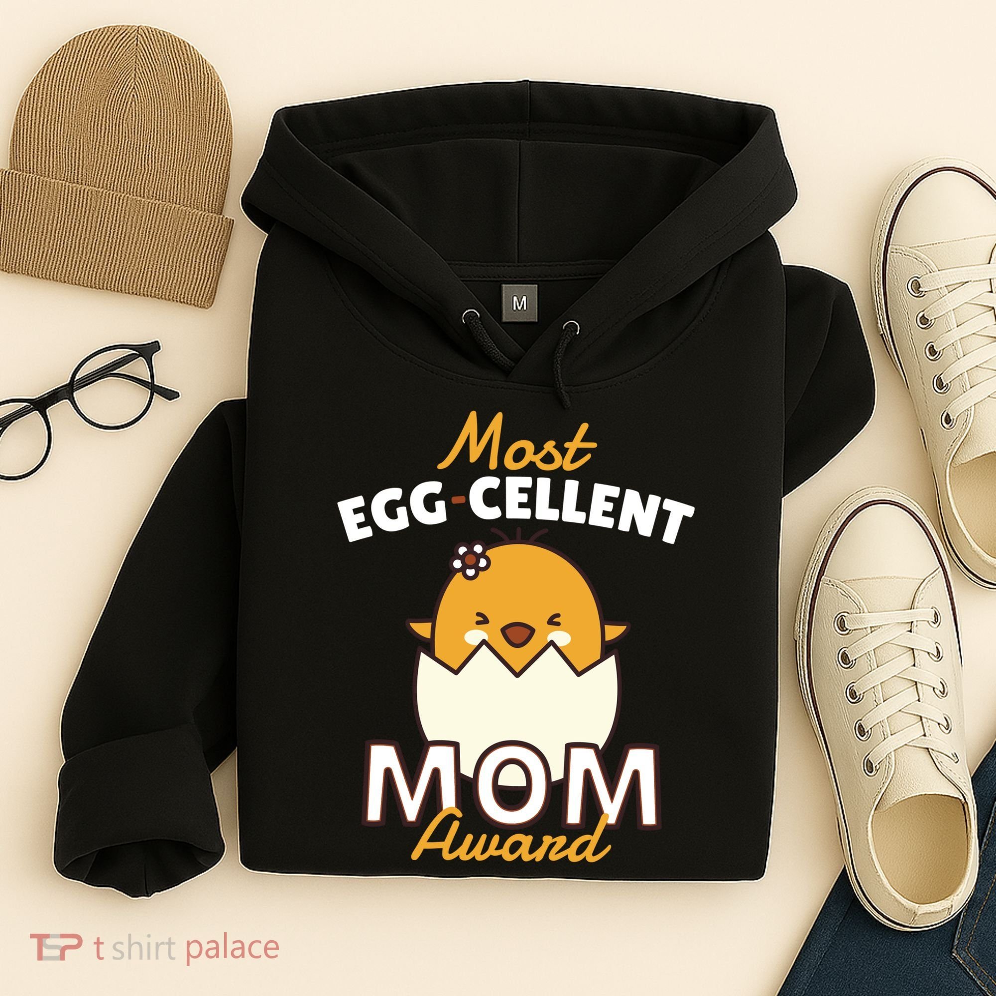 Most Eggcellent Mom Award Hoodie