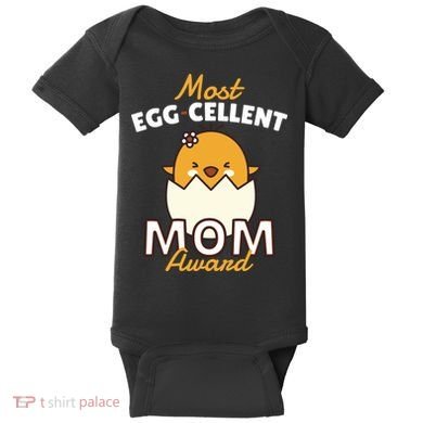 Most Eggcellent Mom Award Baby Bodysuit