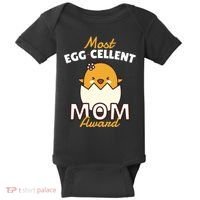 Most Eggcellent Mom Award Baby Bodysuit thumb 0