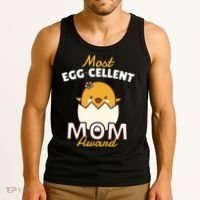 Most Eggcellent Mom Award Tank Top thumb 3
