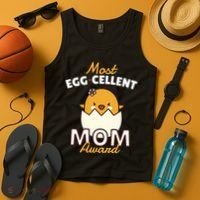 Most Eggcellent Mom Award Tank Top thumb 4