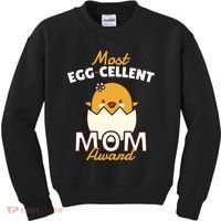 Most Eggcellent Mom Award Kids Sweatshirt thumb 0