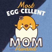 Most Eggcellent Mom Award Raglan Baseball Sleeve Shirt thumb 2