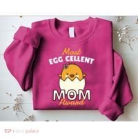 Most Eggcellent Mom Award Sweatshirt thumb 2