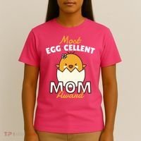 Most Eggcellent Mom Award T-Shirt thumb 4