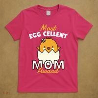 Most Eggcellent Mom Award T-Shirt thumb 5