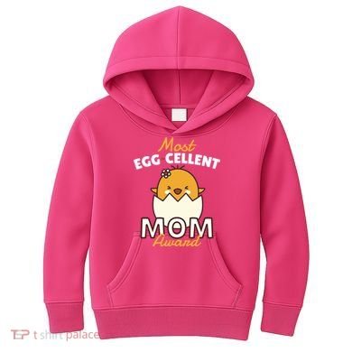 Most Eggcellent Mom Award Kids Hoodie
