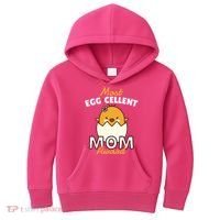 Most Eggcellent Mom Award Kids Hoodie thumb 0