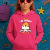 Most Eggcellent Mom Award Kids Hoodie thumb 3