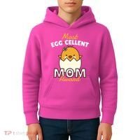 Most Eggcellent Mom Award Kids Hoodie thumb 4