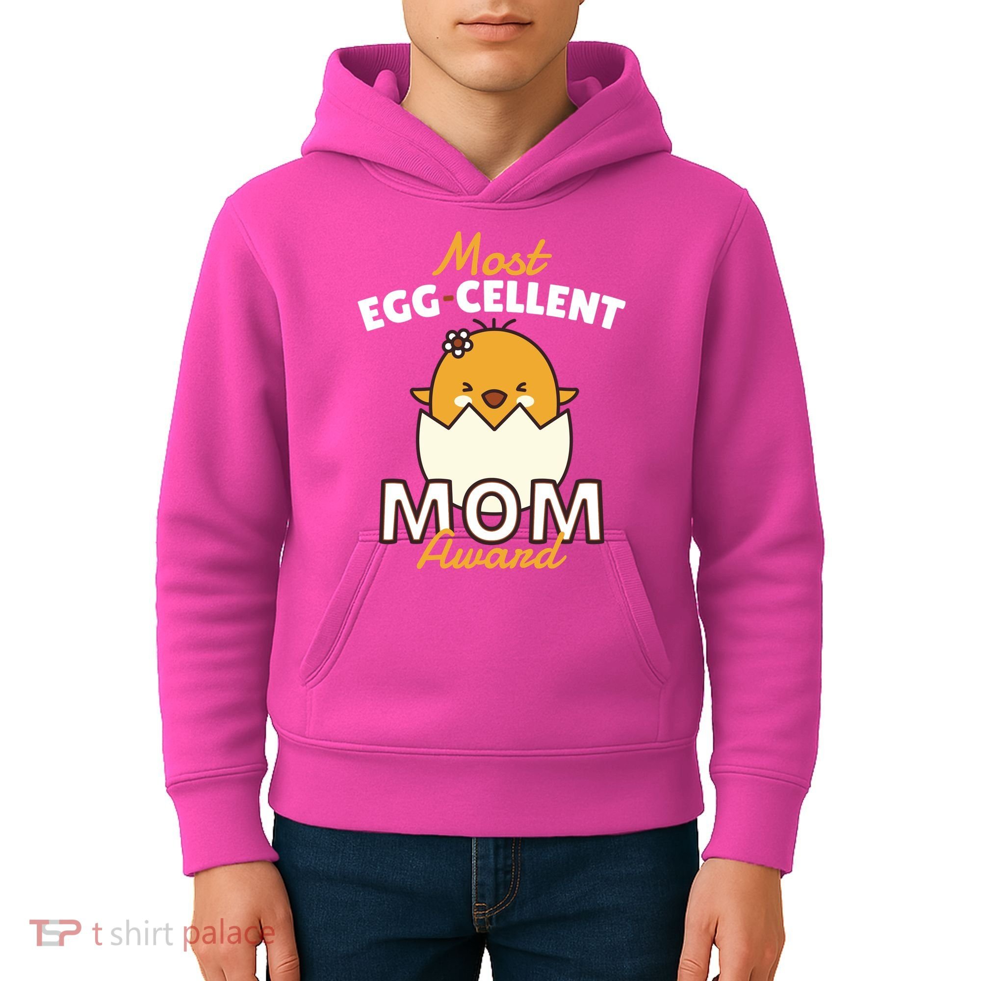 Most Eggcellent Mom Award Kids Hoodie