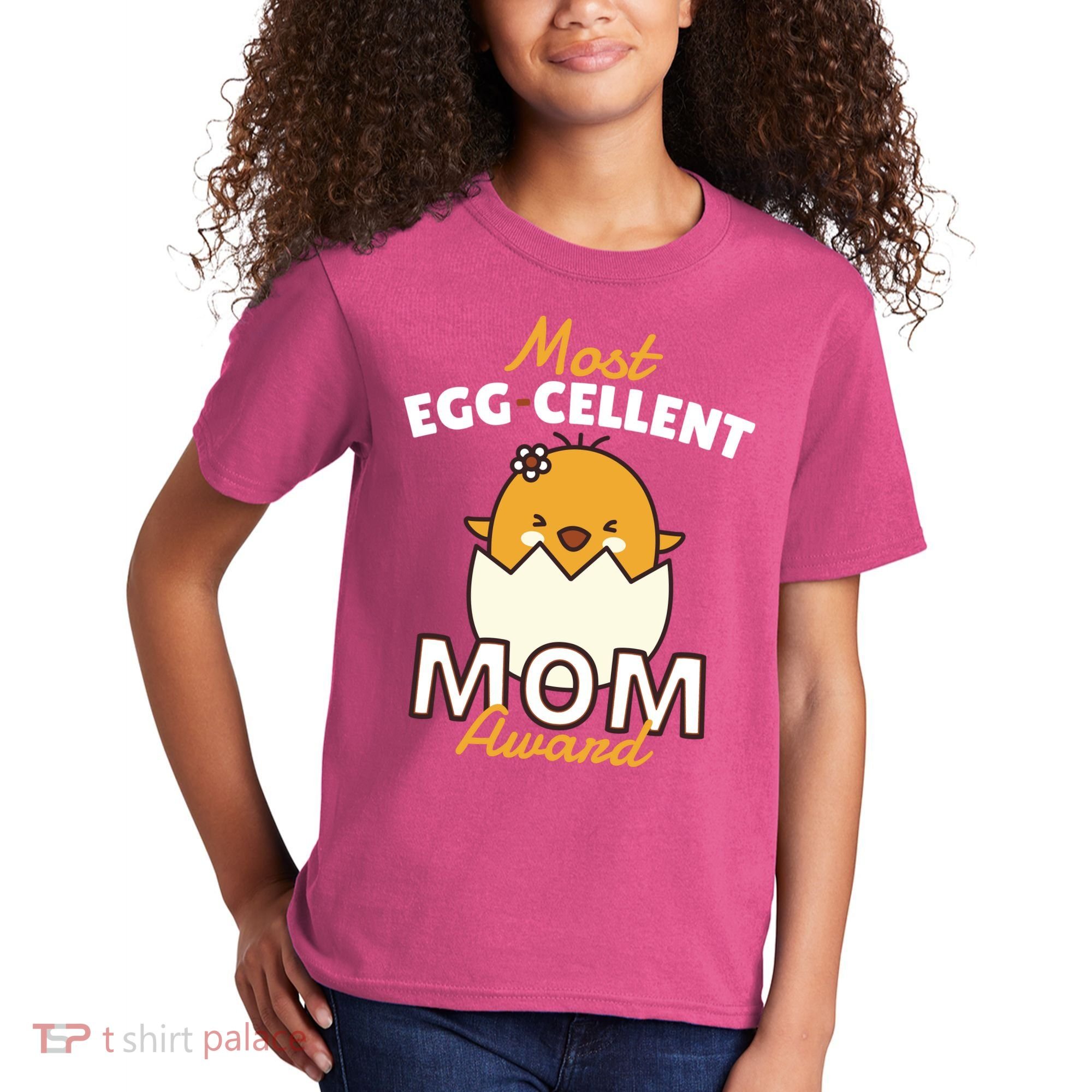 Most Eggcellent Mom Award Kids T-Shirt