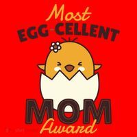 Most Eggcellent Mom Award Santa Hat thumb 1
