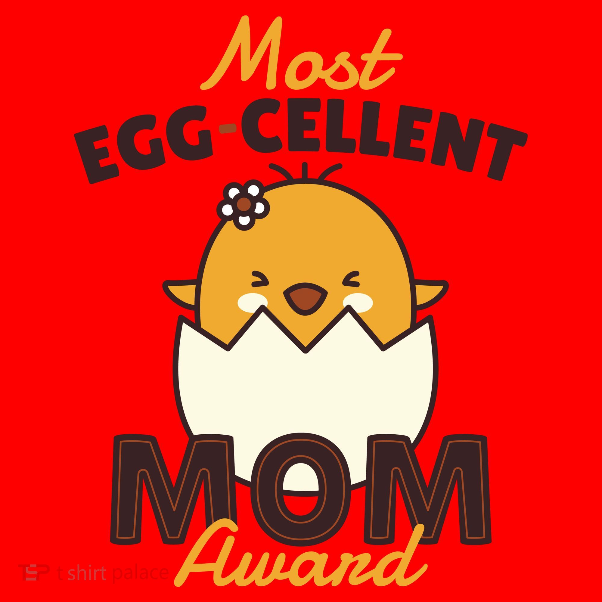 Most Eggcellent Mom Award Santa Hat