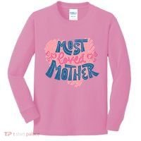 Most Loved Mother Kids Long Sleeve Shirt thumb 0