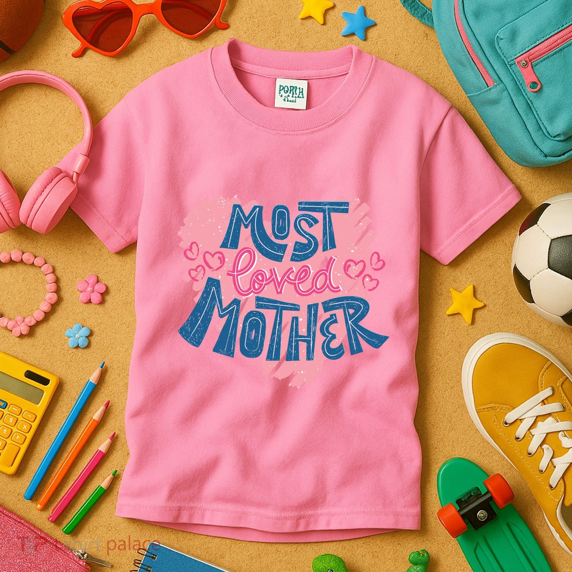 Most Loved Mother Kids T-Shirt