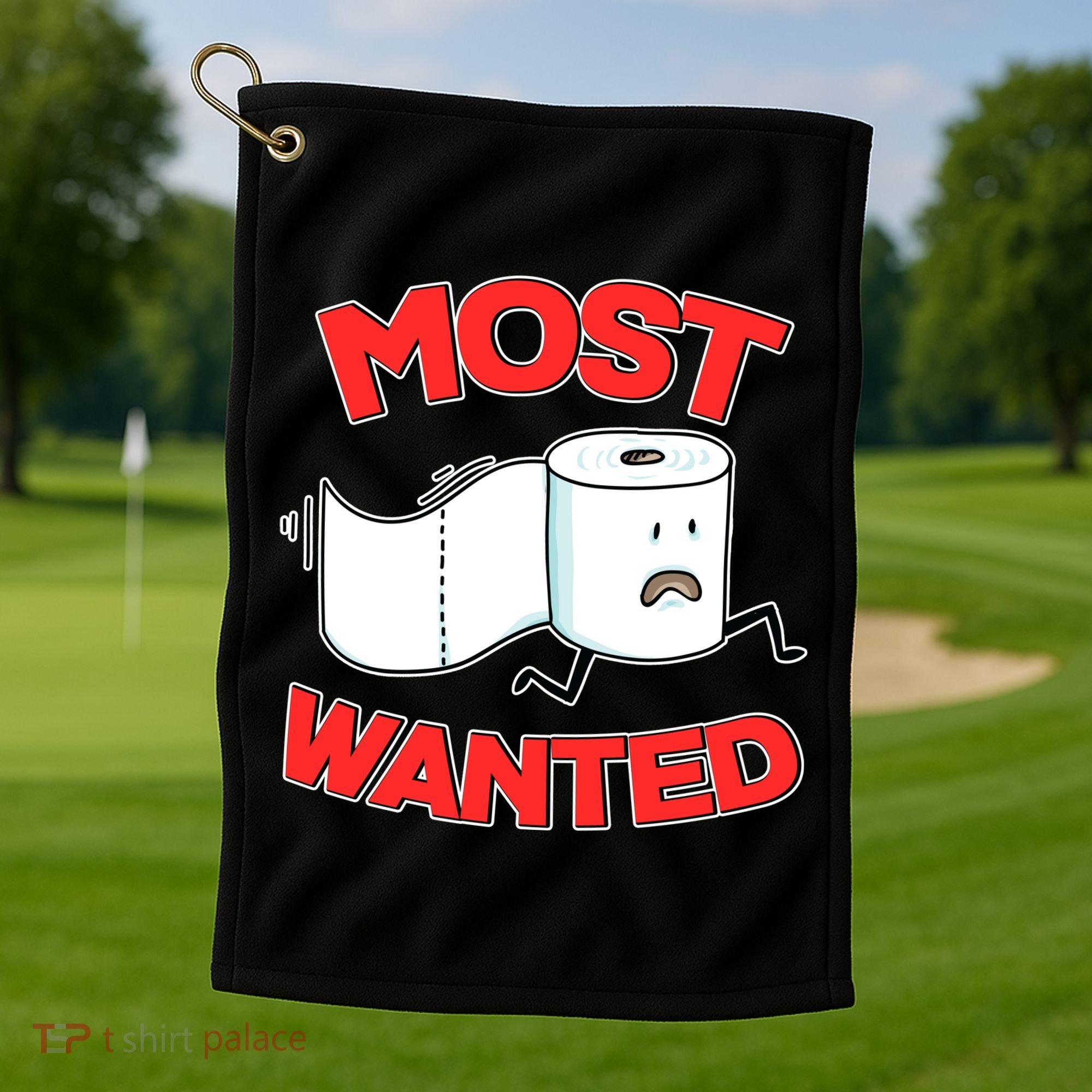 Most Wanted Toilet Paper Golf Towel