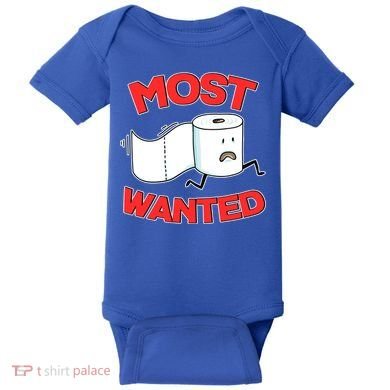 Most Wanted Toilet Paper Baby Bodysuit