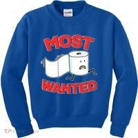 Most Wanted Toilet Paper Kids Sweatshirt thumb 0