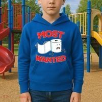 Most Wanted Toilet Paper Kids Hoodie thumb 2