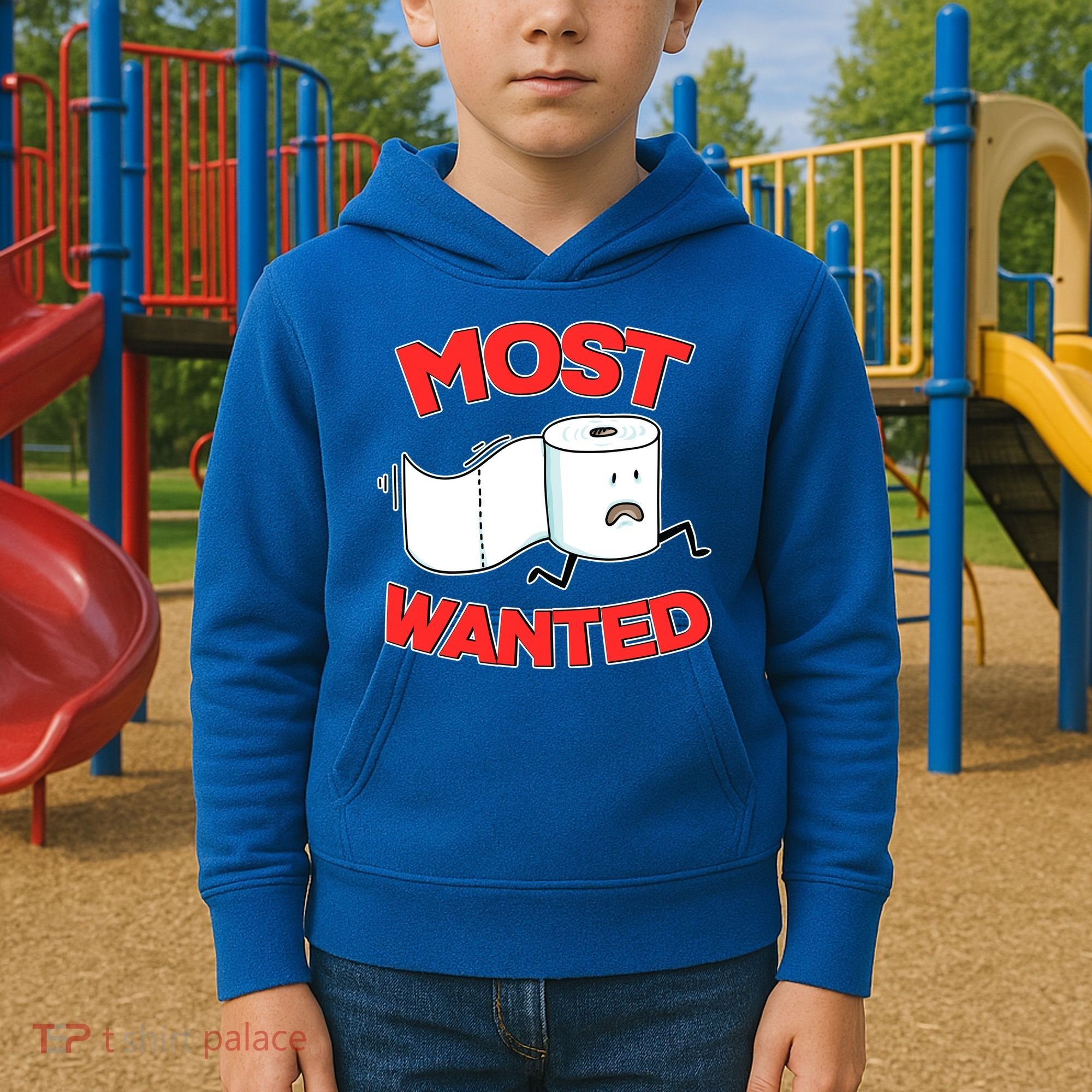 Most Wanted Toilet Paper Kids Hoodie