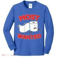Most Wanted Toilet Paper Kids Long Sleeve Shirt thumb 0
