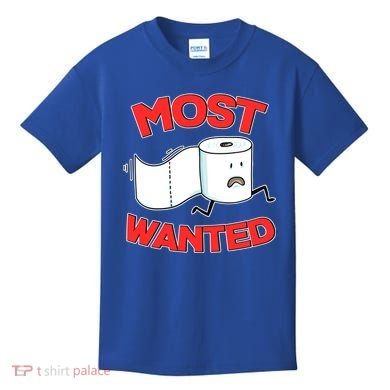 Most Wanted Toilet Paper Kids T-Shirt